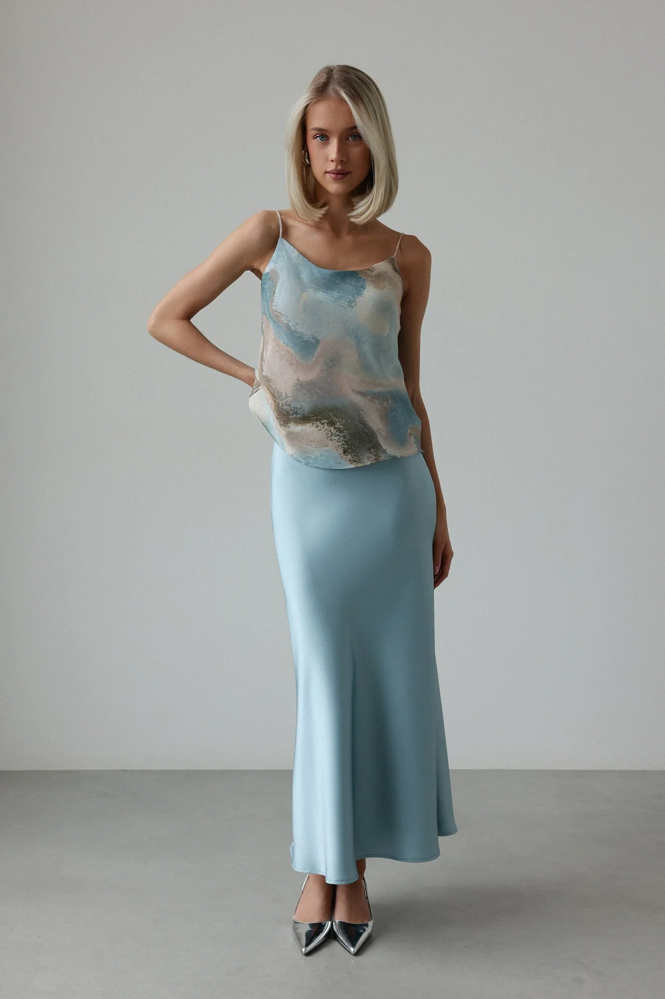 Юбка  (S (42RU), светло-лазурный). Избражение № 1