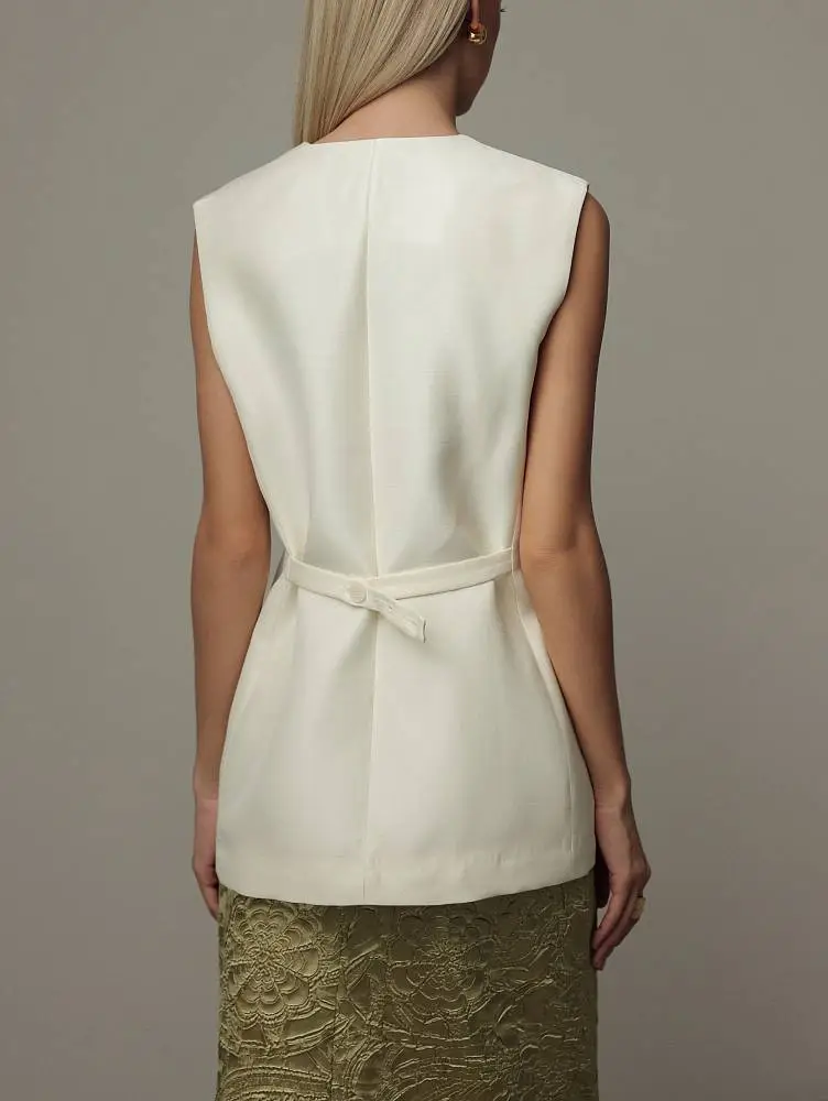 Жилет (M (44), сливочный). Изображение № 5