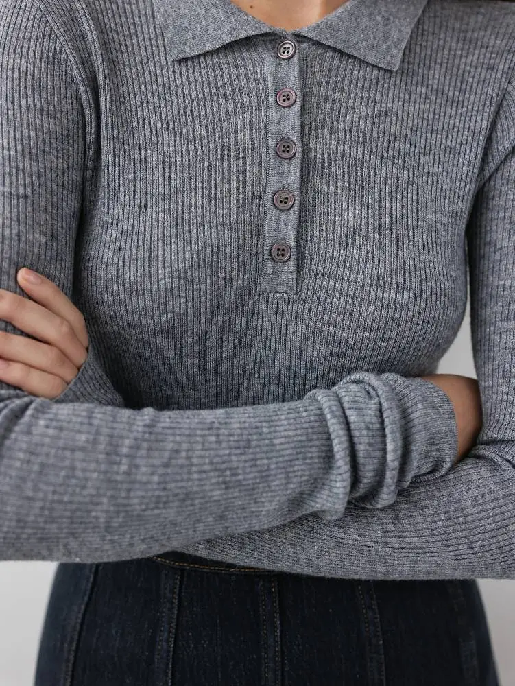 Джемпер (S (42RU), серый). Изображение № 3