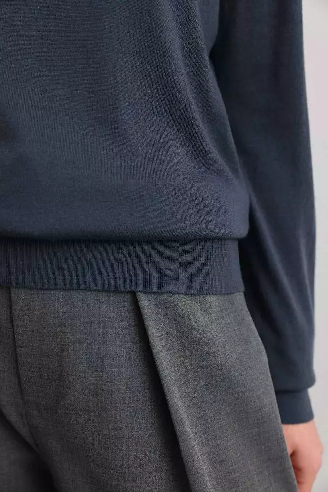 Джемпер (onesize (42-46RU), тёмно-синий). Изображение № 5