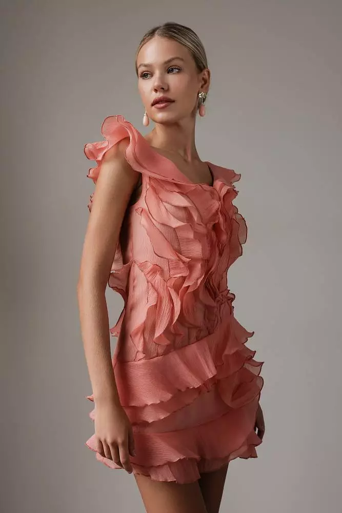 Платье (M (44RU), коралловый). Изображение № 2