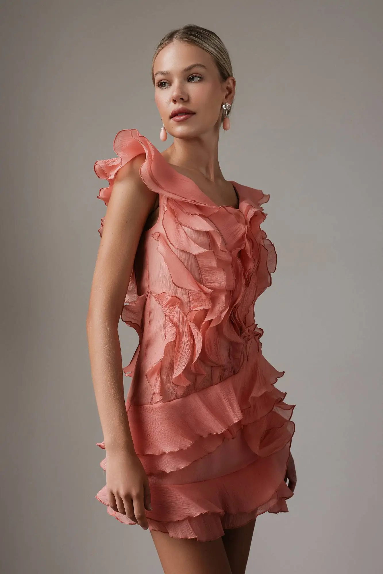 Платье (M (44RU), коралловый). Избражение № 2