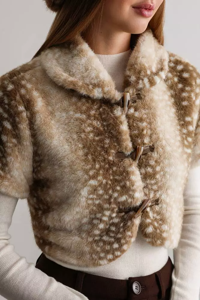 Жакет (S (42RU), коричневый). Изображение № 3