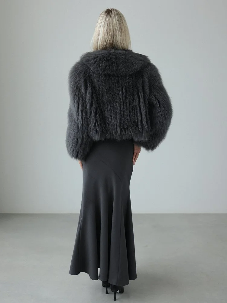 Шуба (onesize (40-44RU), дымчато-серый). Изображение № 4