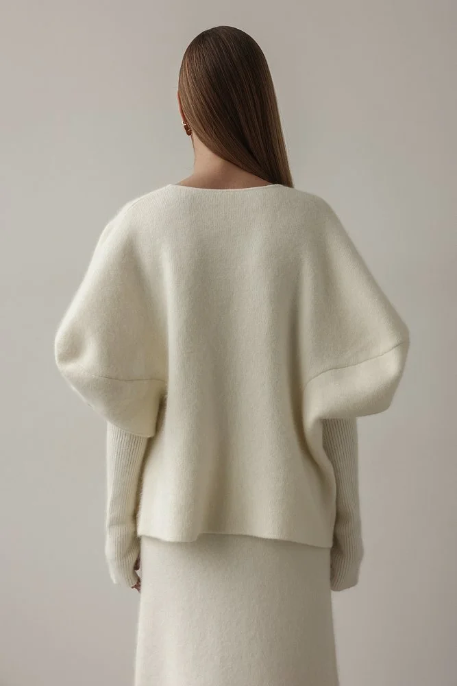 Джемпер (onesize (42-46RU), молочный). Изображение № 6