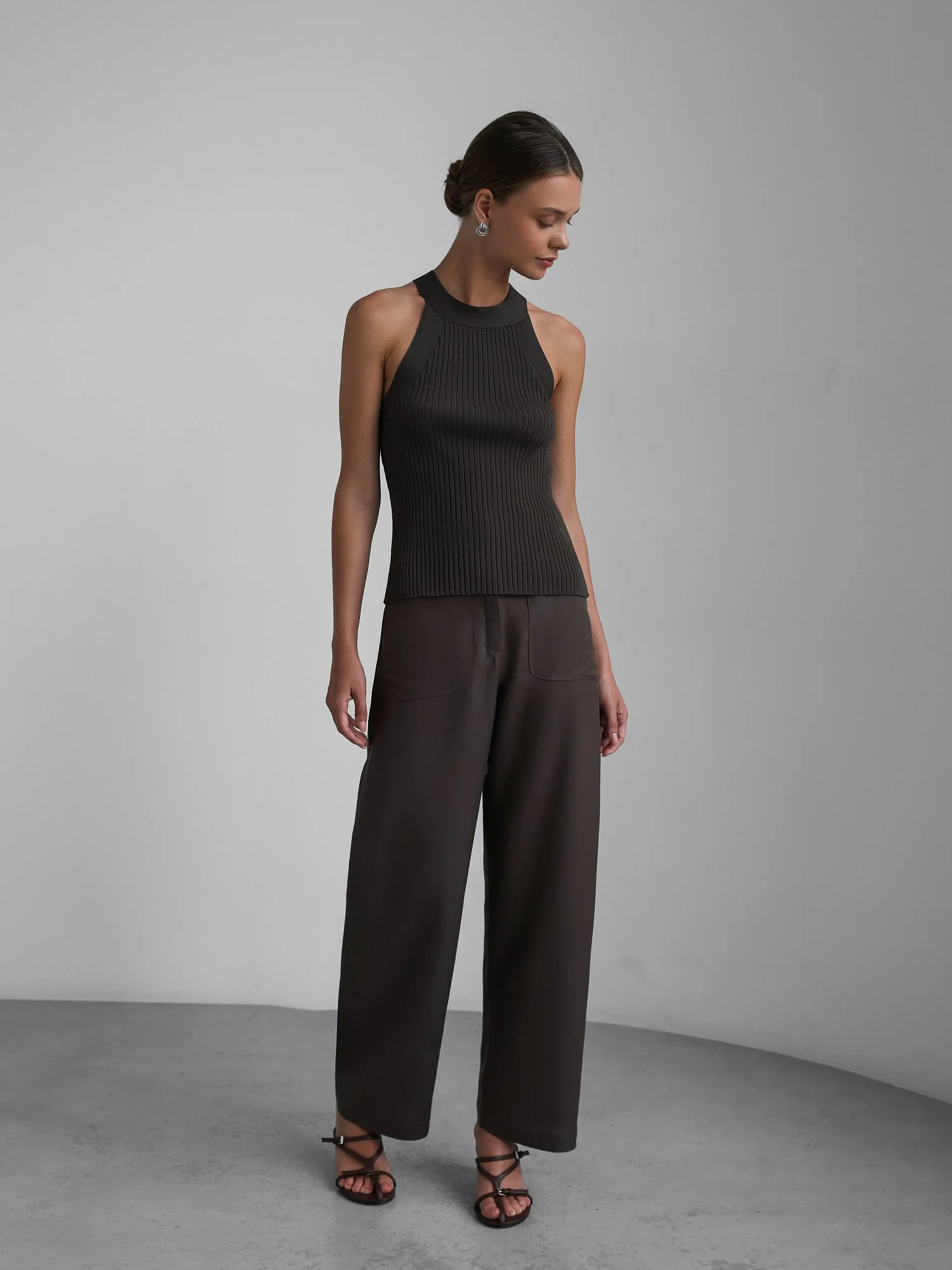 Топ (onesize (42-46RU), коричневый). Изображение № 2