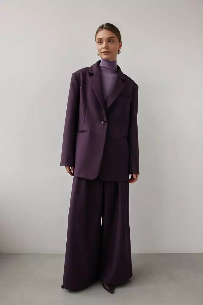 Пиджак (M (44RU), сливовый). Изображение № 1