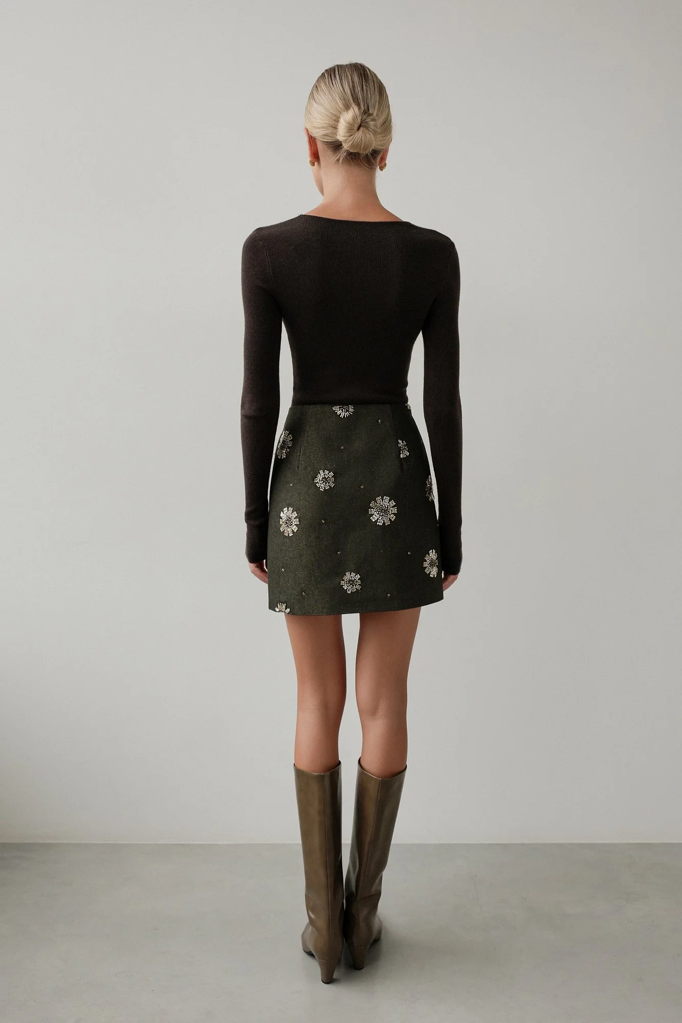 Юбка (M (44RU), тёмно-зелёный). Избражение № 3