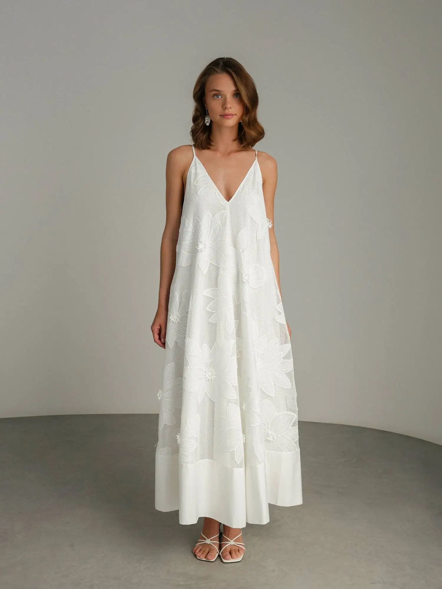 Платье (onesize (42-46RU), белый). Избражение № 1