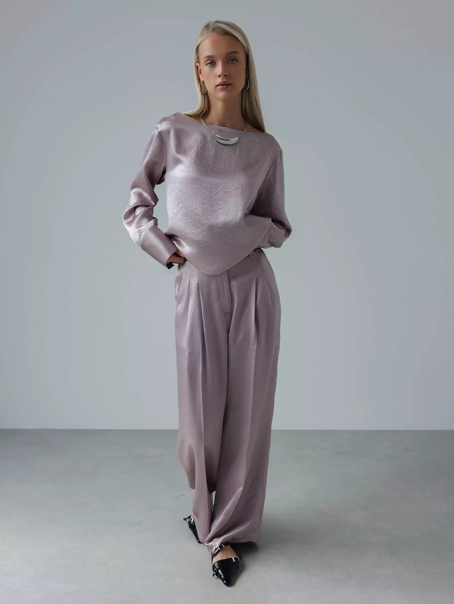 блузка (L (46), лиловый). Избражение № 2