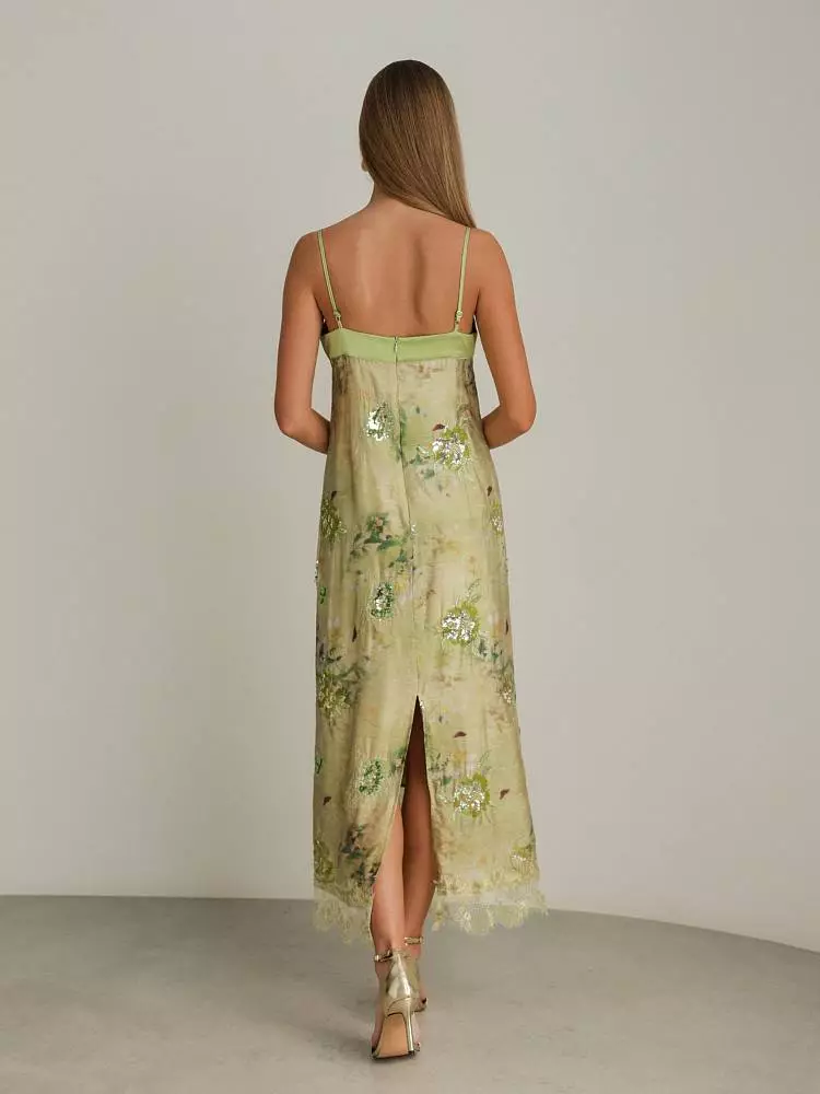 Платье (S (42RU), оливковый). Изображение № 6