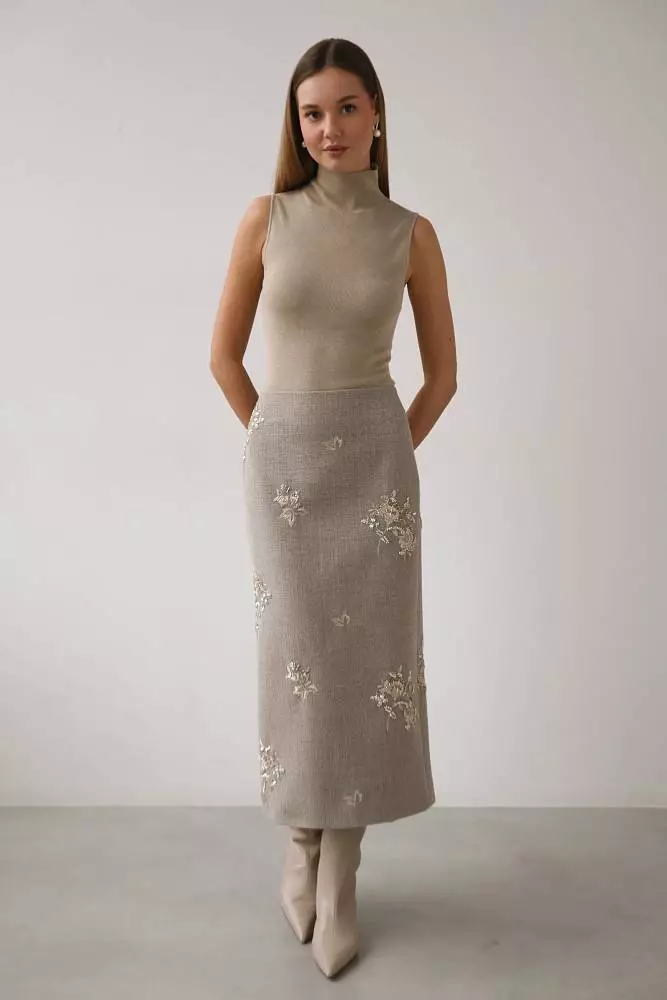 Юбка (S (42RU), бежевый). Изображение № 1