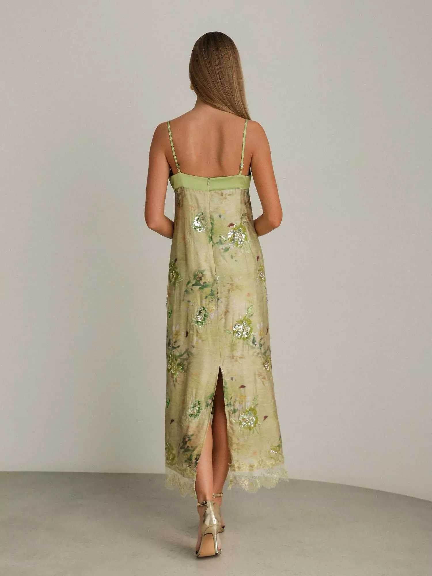 Платье (S (42RU), оливковый). Избражение № 6