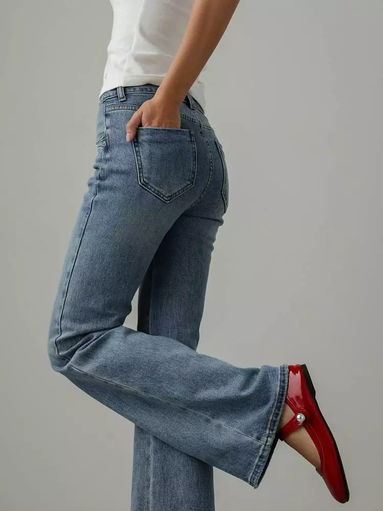 Джинсы (M (44RU), светло-синий). Изображение № 4