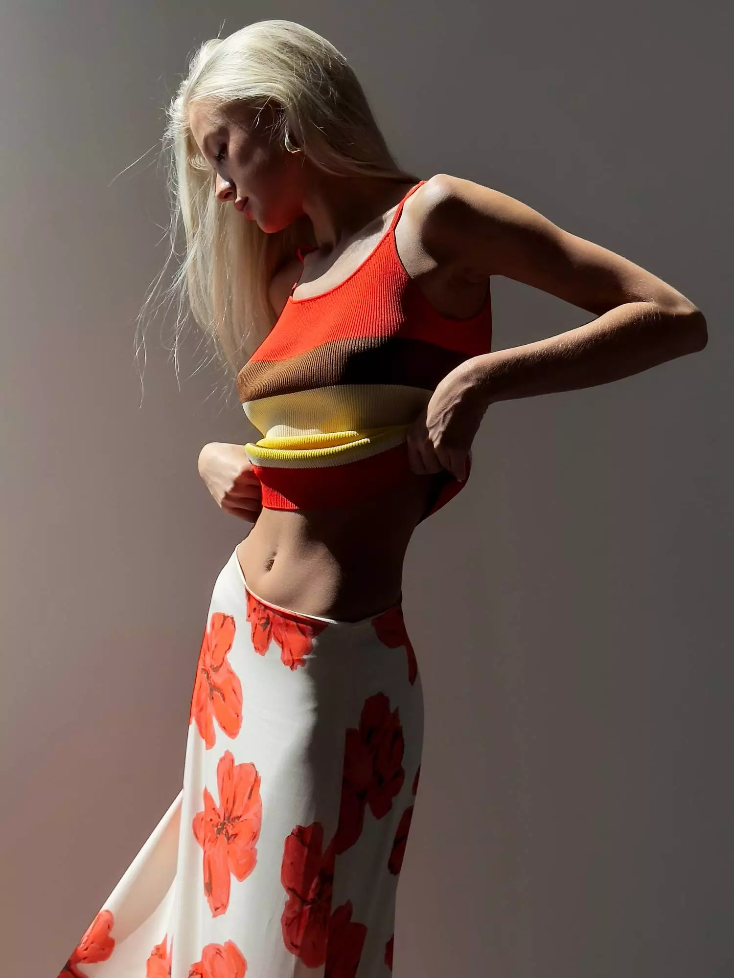 юбка (M (44), коралловый). Избражение № 3