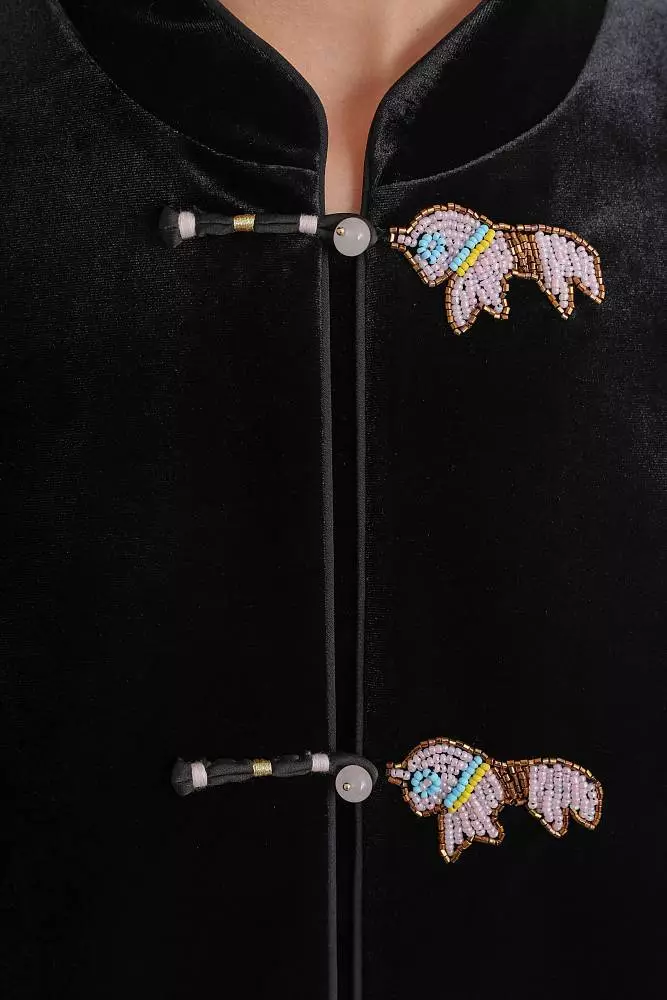 Жакет (M (44RU), чёрный). Изображение № 4