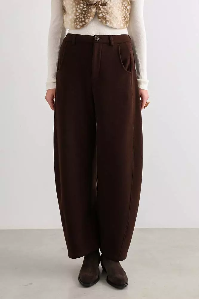 Брюки (S (42RU), коричневый). Изображение № 2