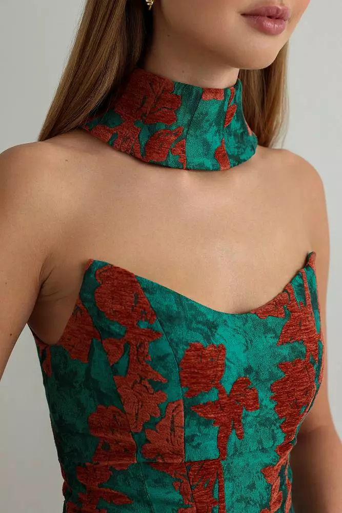 Костюм: корсет и юбка (L (46RU), изумрудный). Изображение № 3