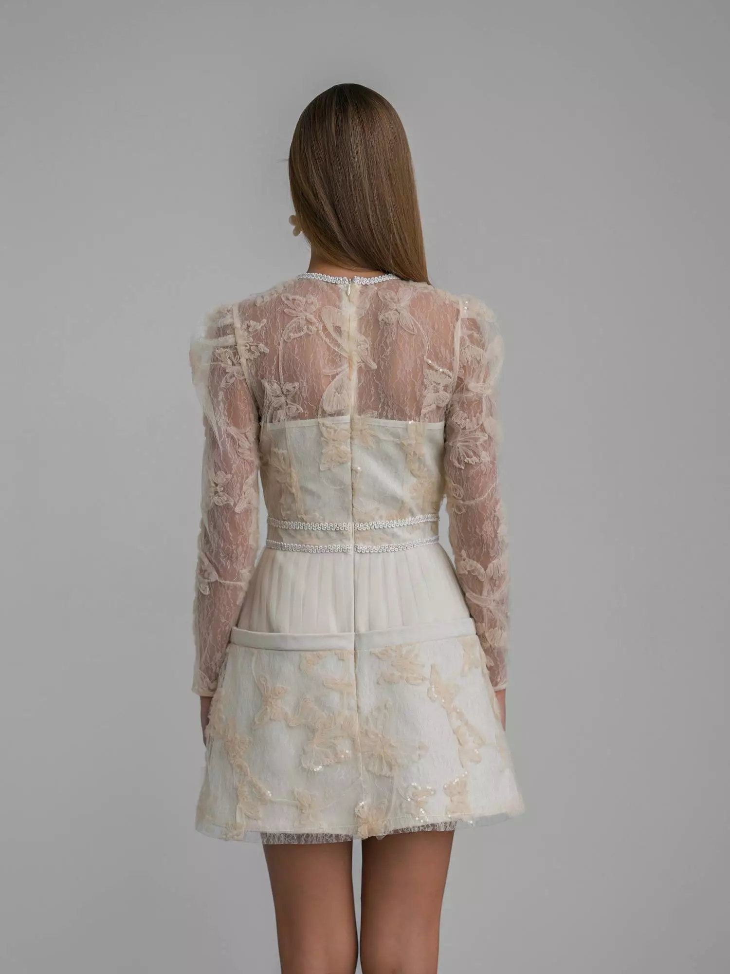 Платье (S (40RU), светло-бежевый). Избражение № 8