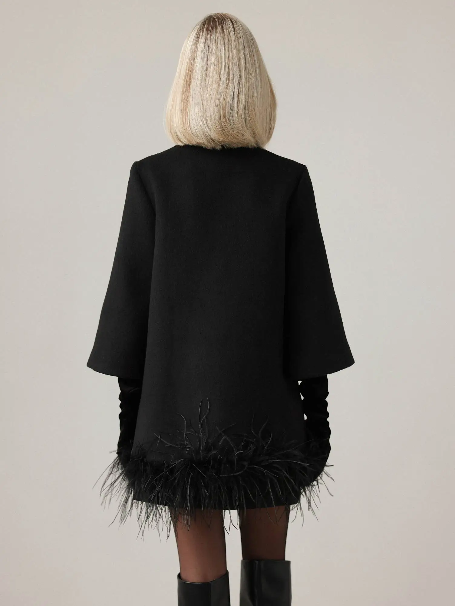 Пальто (M (44RU) чёрный). Избражение № 7