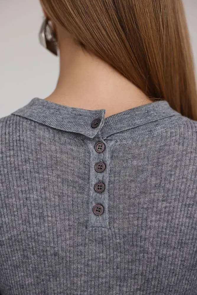 Джемпер (S (42RU), серый). Изображение № 5