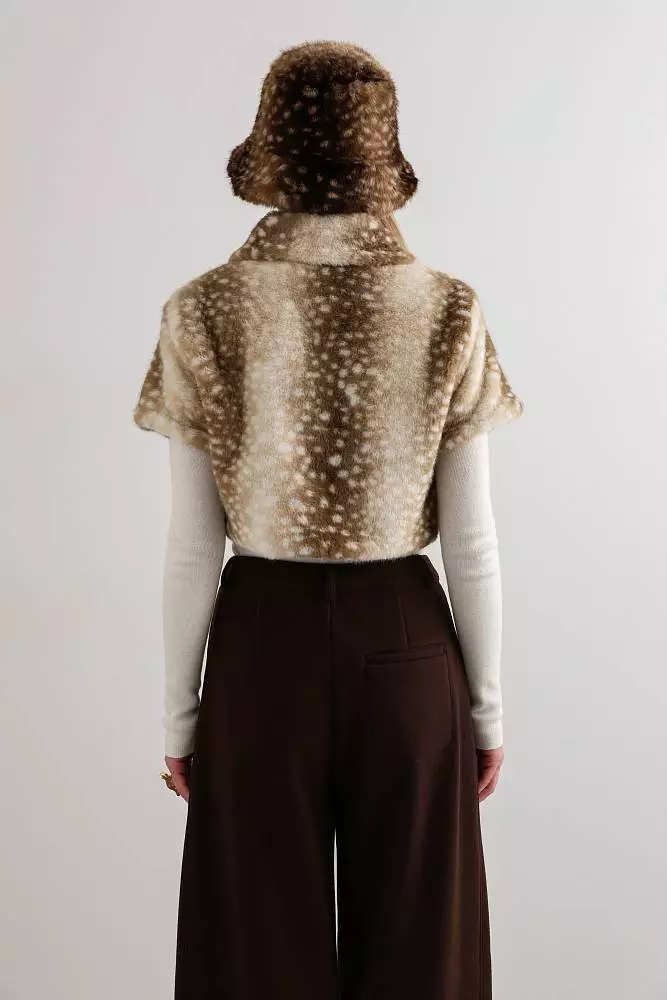 Жакет (S (42RU), коричневый). Изображение № 5