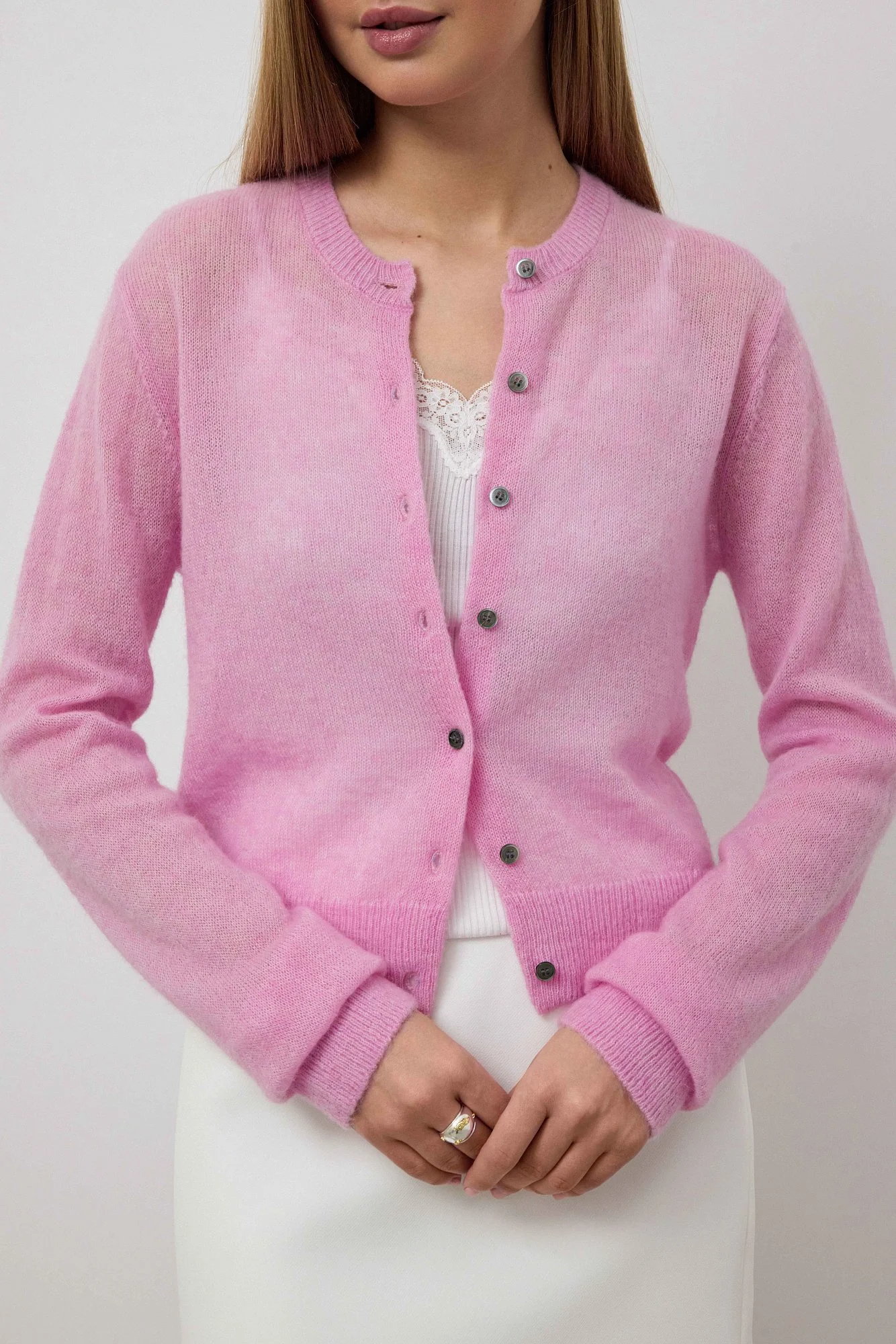 Кардиган (S (42RU), розовый). Избражение № 4