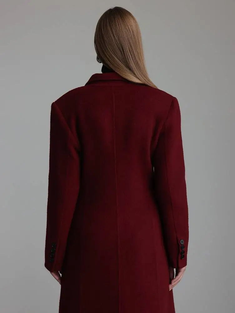 Пальто (S (42RU) винный). Изображение № 6