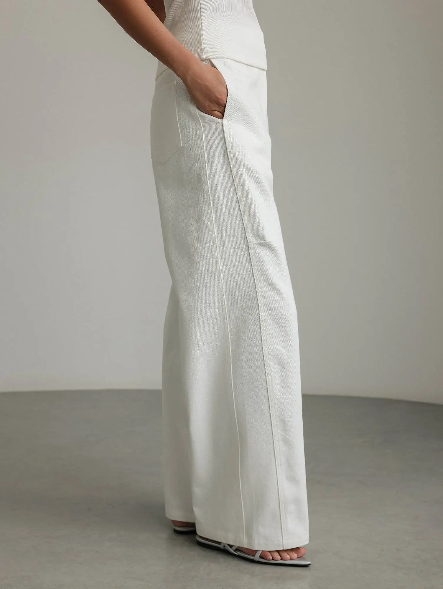 Джинсы (M (44RU), белый). Избражение № 3