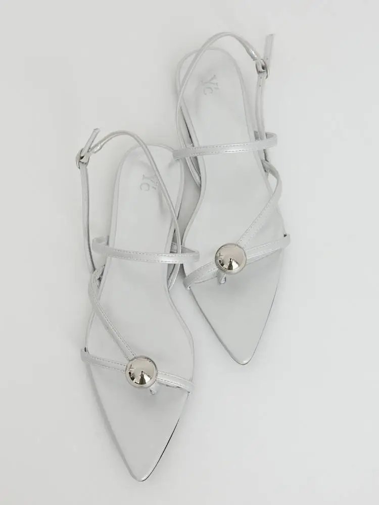 Босоножки (36, серебристый). Изображение № 1