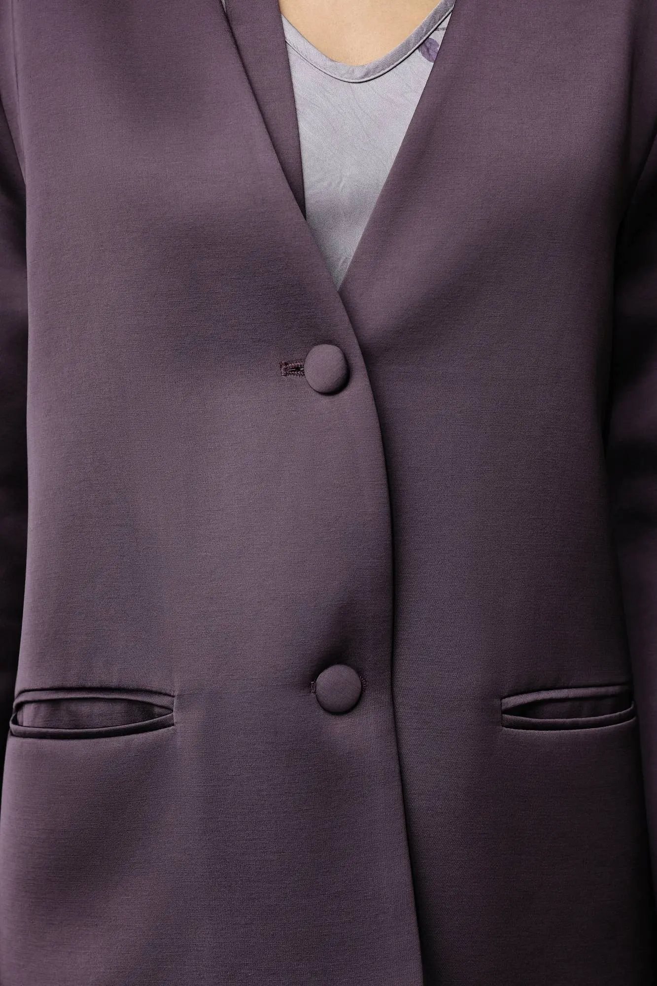 Пиджак (onesize (42-46RU) сливовый). Избражение № 4