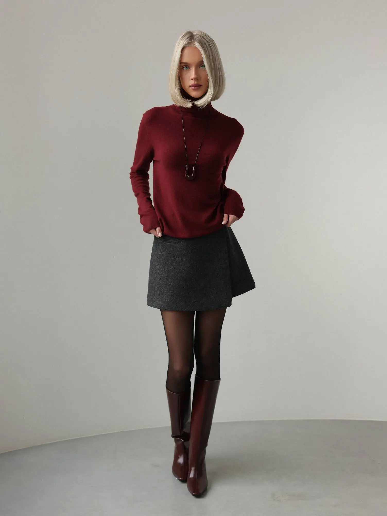 Водолазка (onesize (42-46RU), бордовый). Избражение № 2