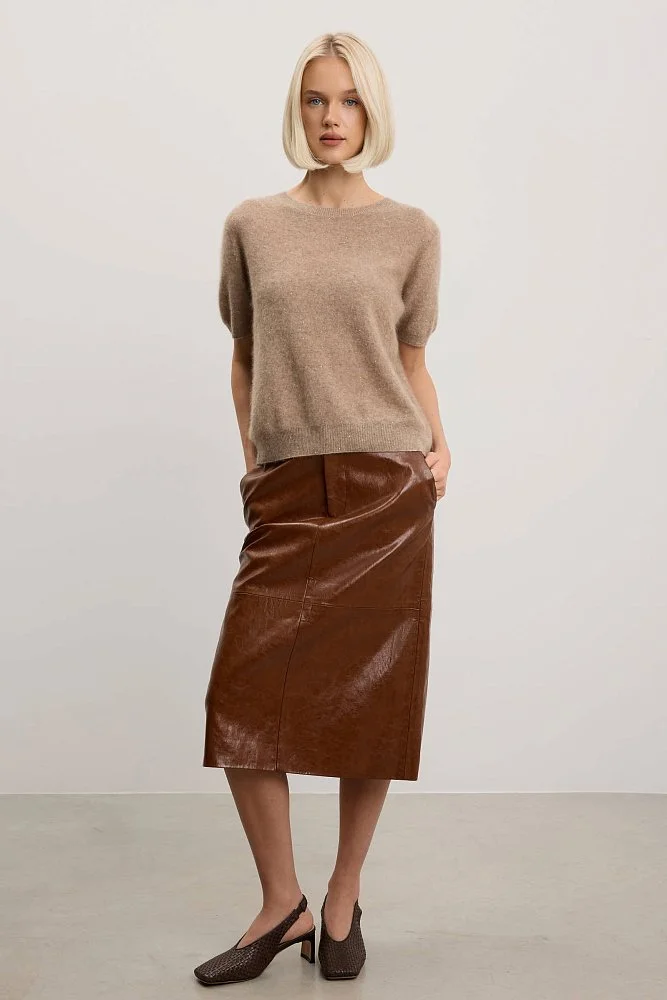 Джемпер (onesize (42-46RU), кофейный). Изображение № 2