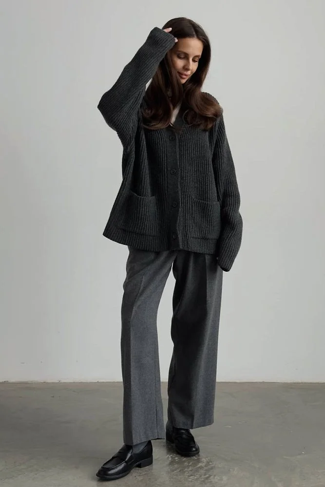 Кардиган (onesize (42-46RU), серый). Изображение № 1