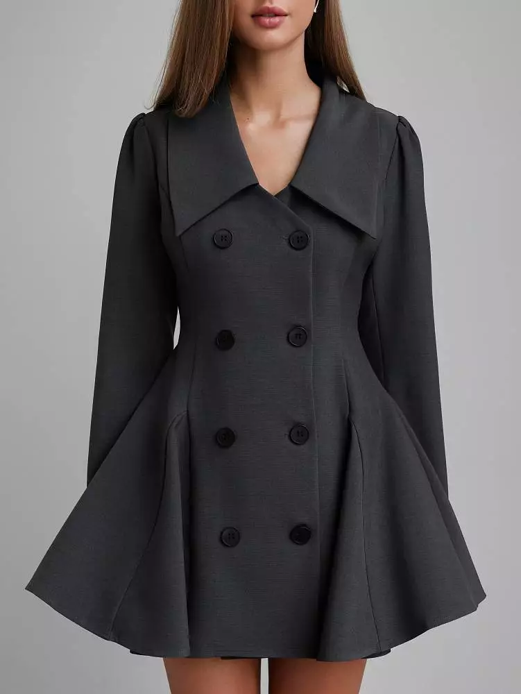 Платье (L (46RU), серый). Изображение № 2