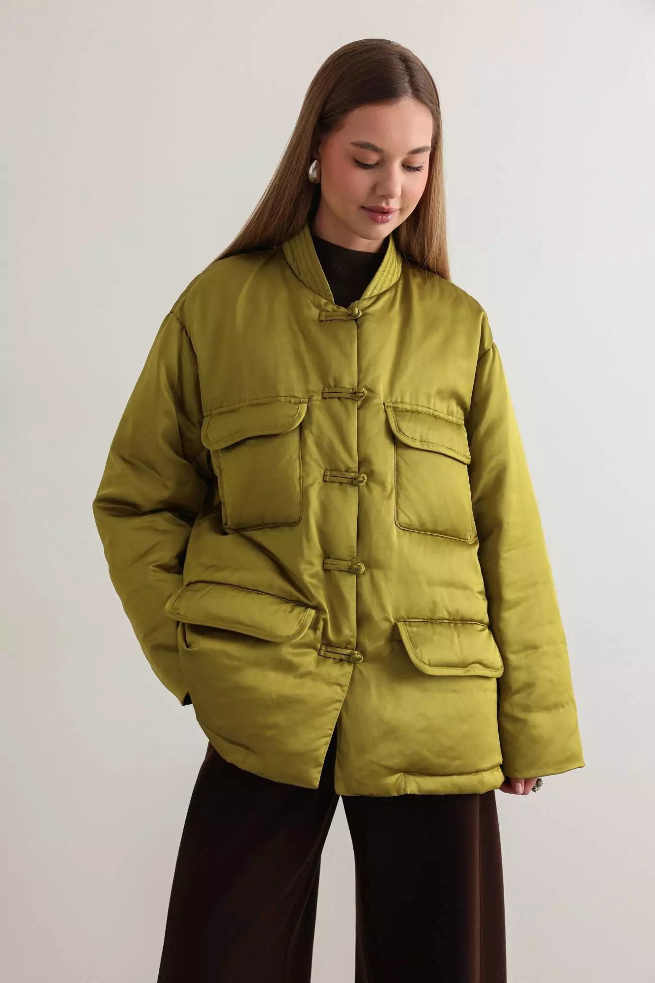 Куртка (M (44RU), оливковый). Избражение № 1