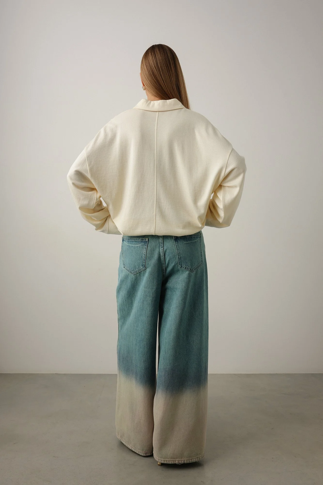 Джинсы (L (46), бирюзовый). Избражение № 6