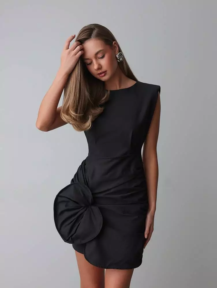 Платье (M (44RU), чёрный). Изображение № 1