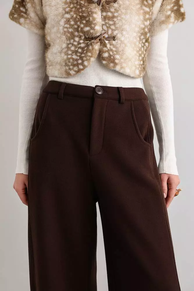Брюки (S (42RU), коричневый). Изображение № 3