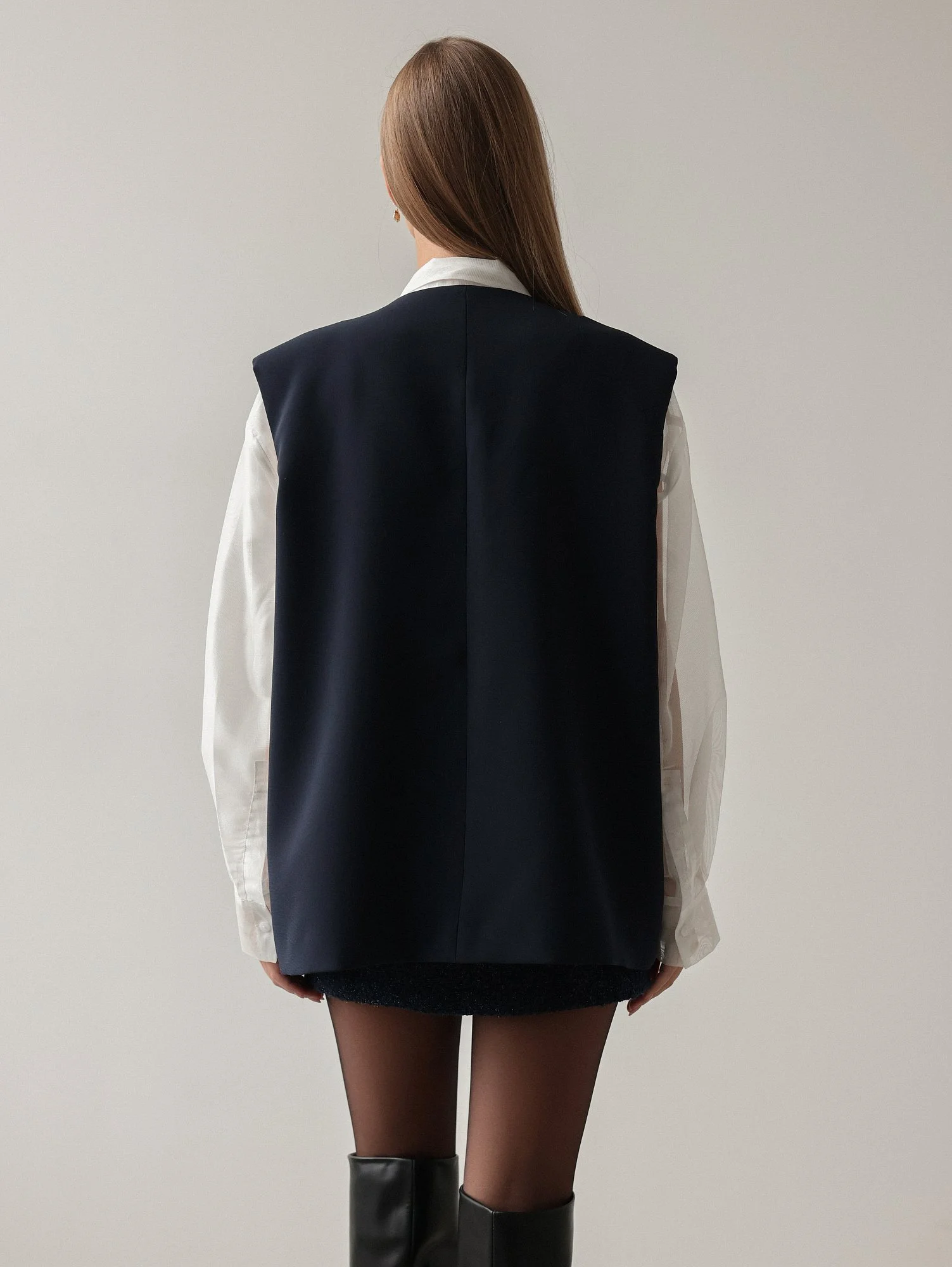 Жилет (S (42), тёмно-синий). Избражение № 5