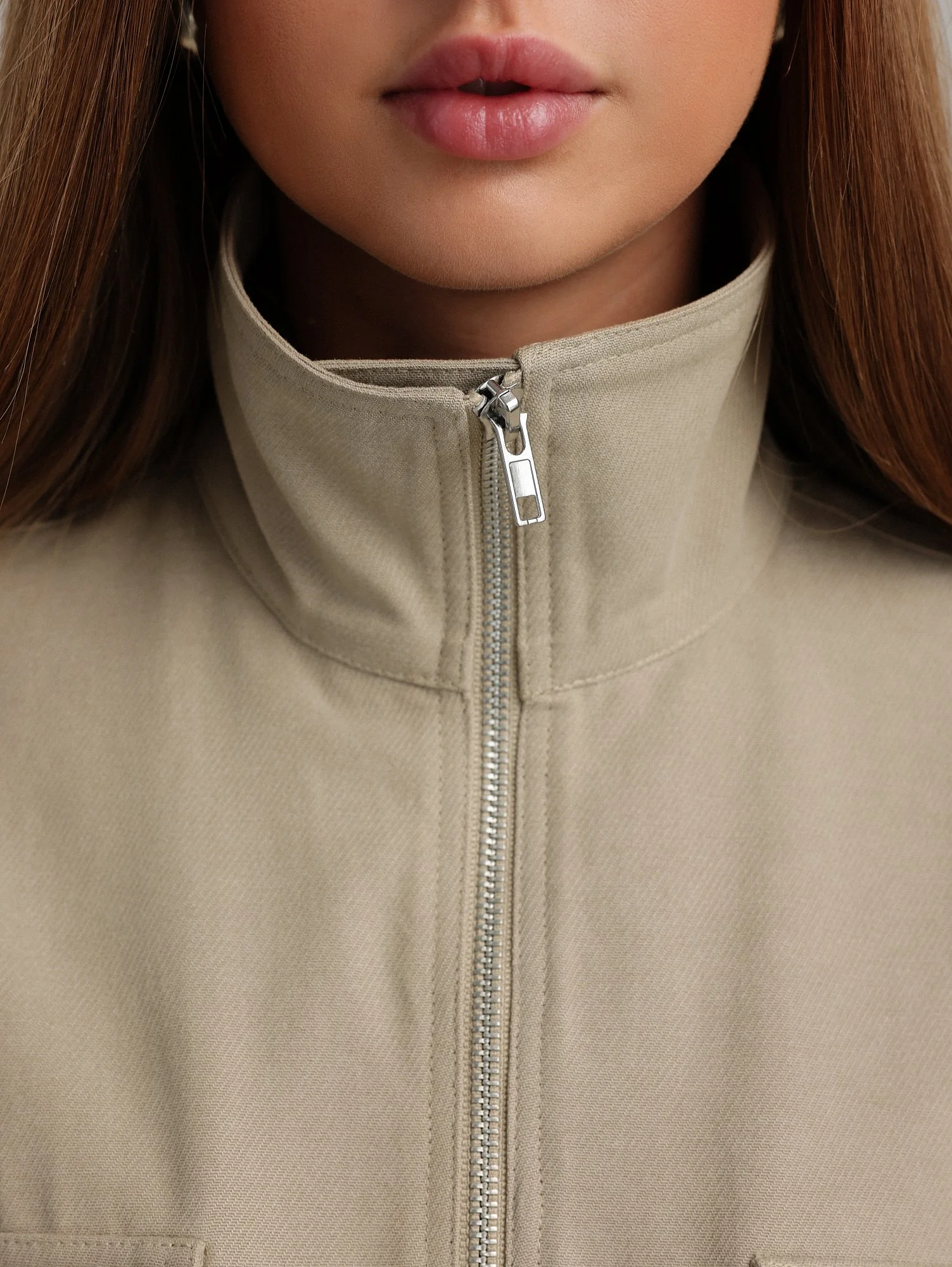 Куртка (oversize, бежевый). Избражение № 3