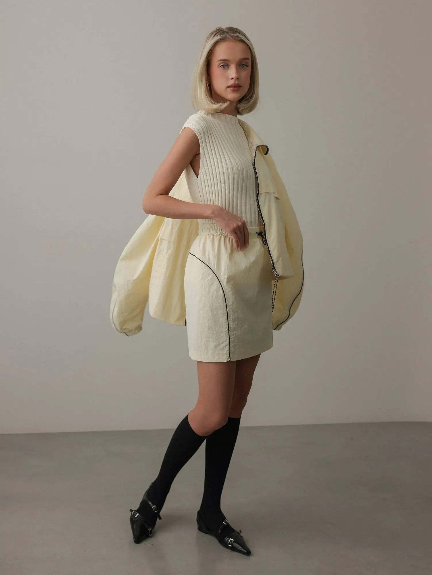 Юбка (M (44RU), бледно-жёлтый). Избражение № 1