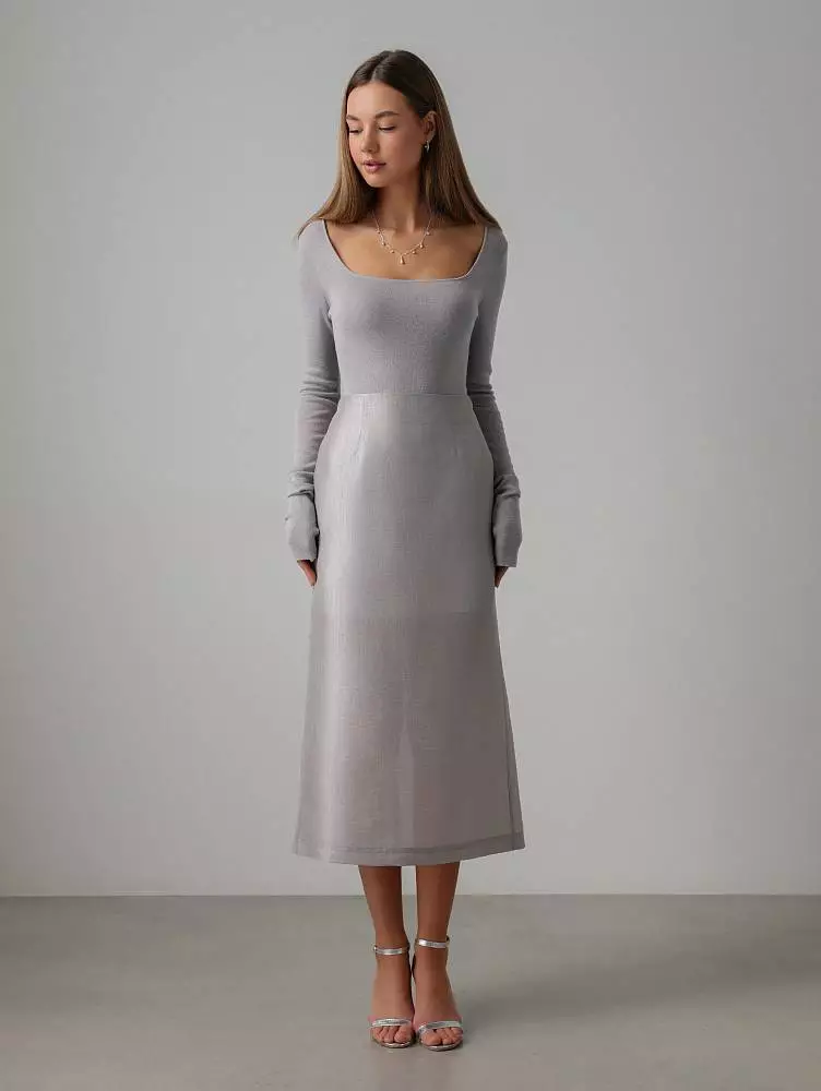 Юбка (M (44RU), светло-серый). Изображение № 1