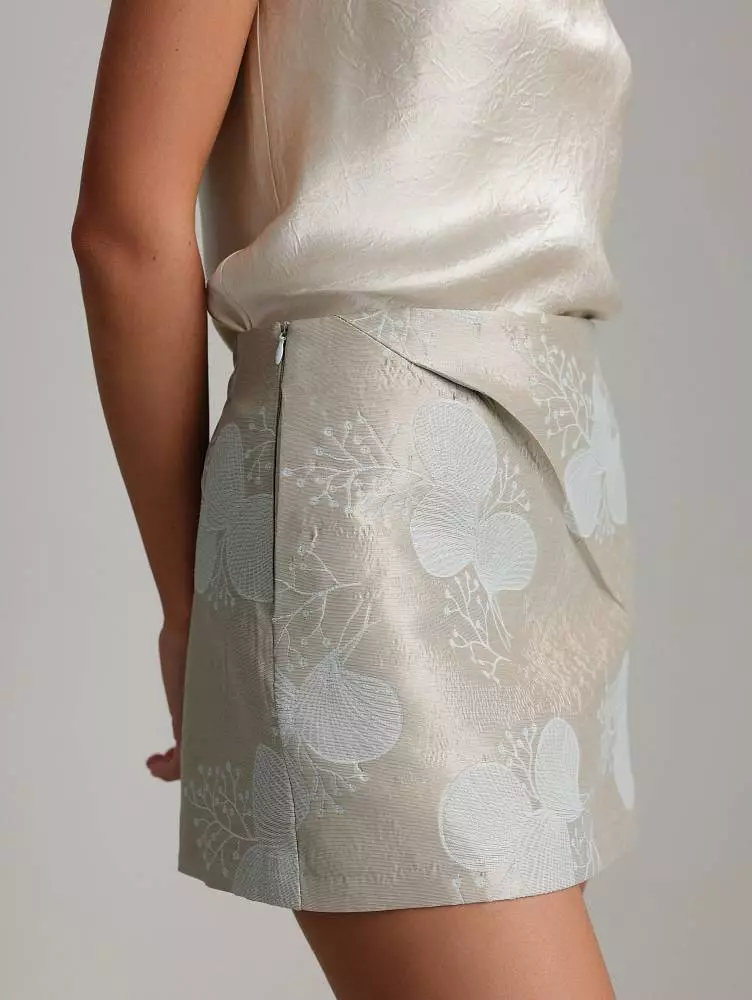 Юбка (S (42RU), серо-бежевый). Изображение № 6