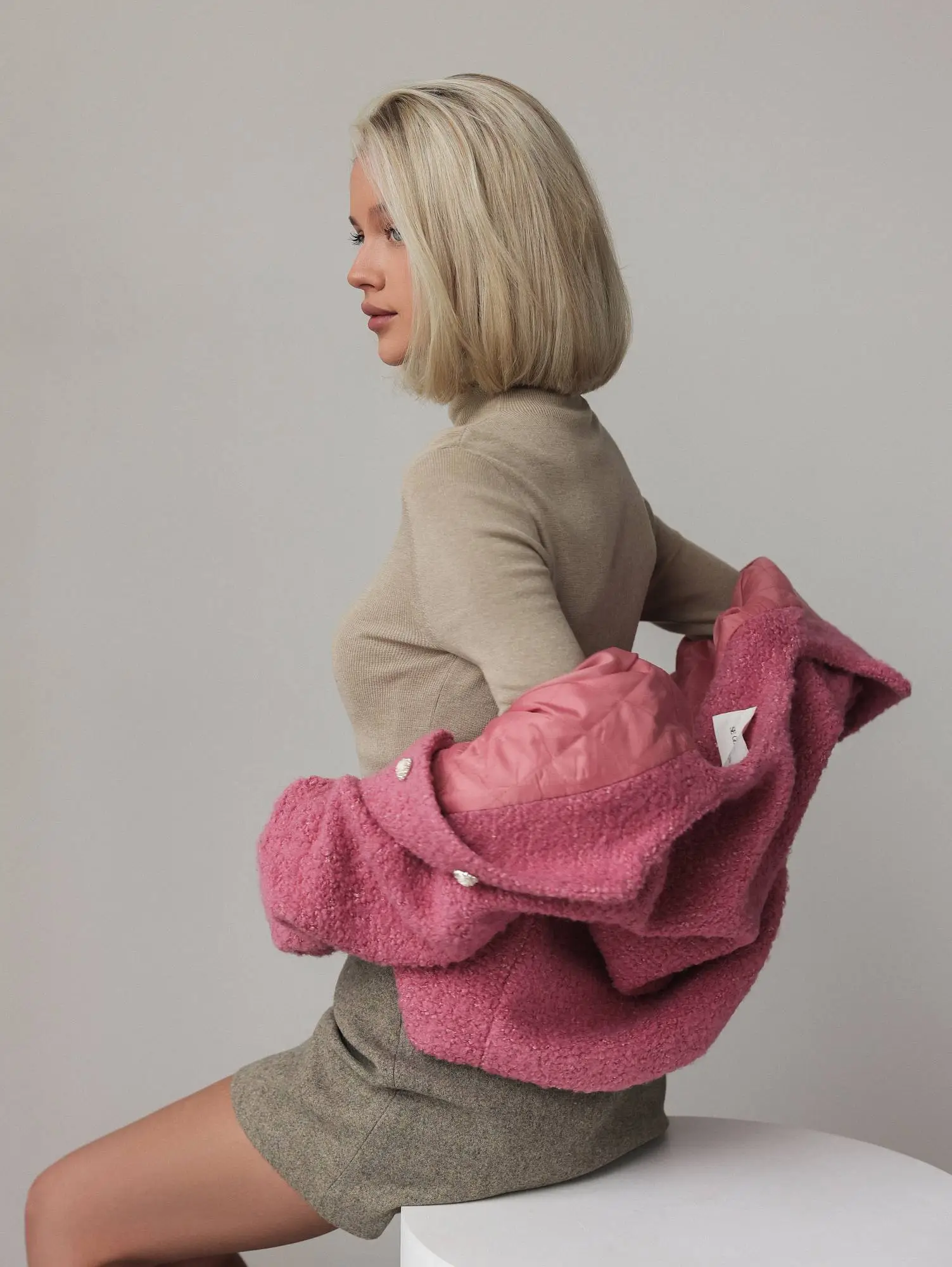 Жакет (M (44RU), розовая пастель). Избражение № 5