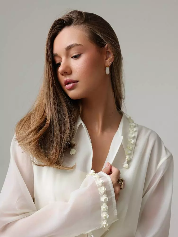 Блуза (S (42RU), ванильный). Изображение № 3