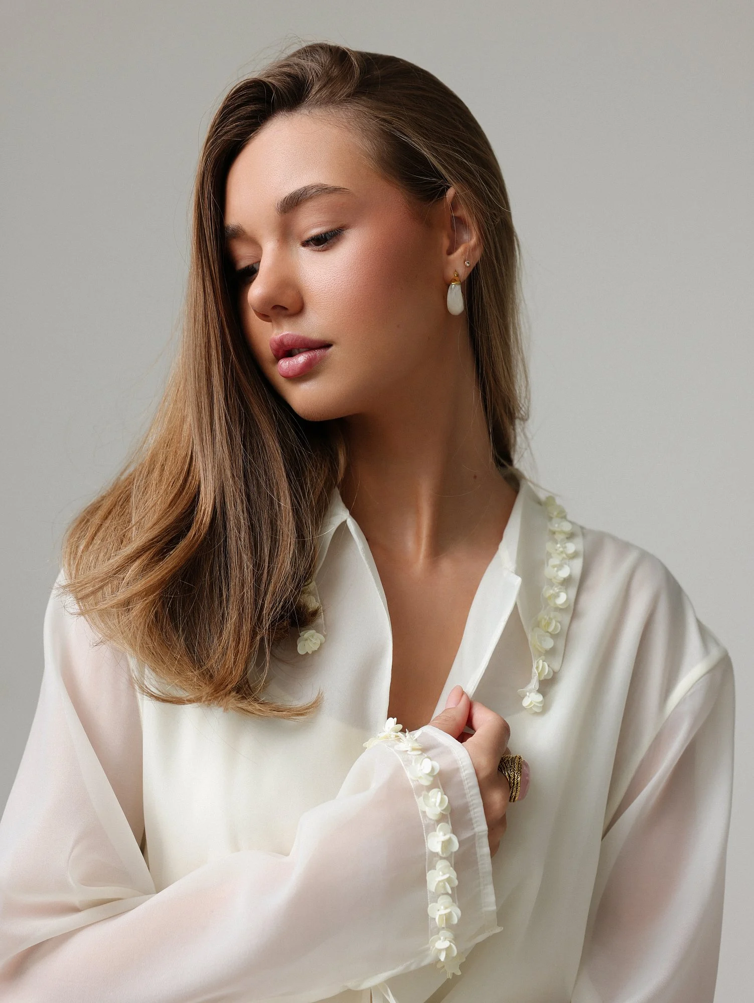 Блуза (S (42RU), ванильный). Избражение № 3