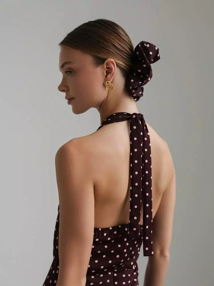 Платье (L (46RU), бордово-коричневый). Изображение № 6