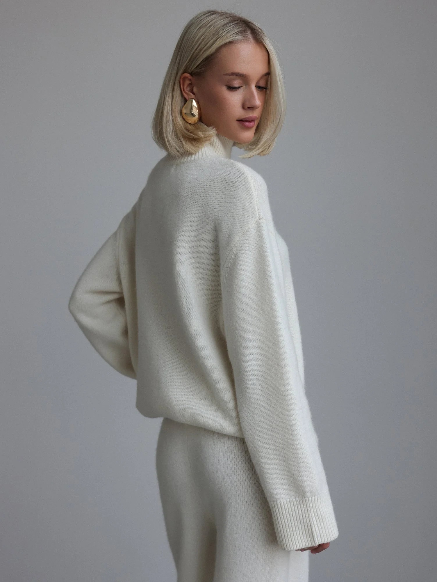 Свитер (onesize (42-46RU), молочный). Избражение № 6