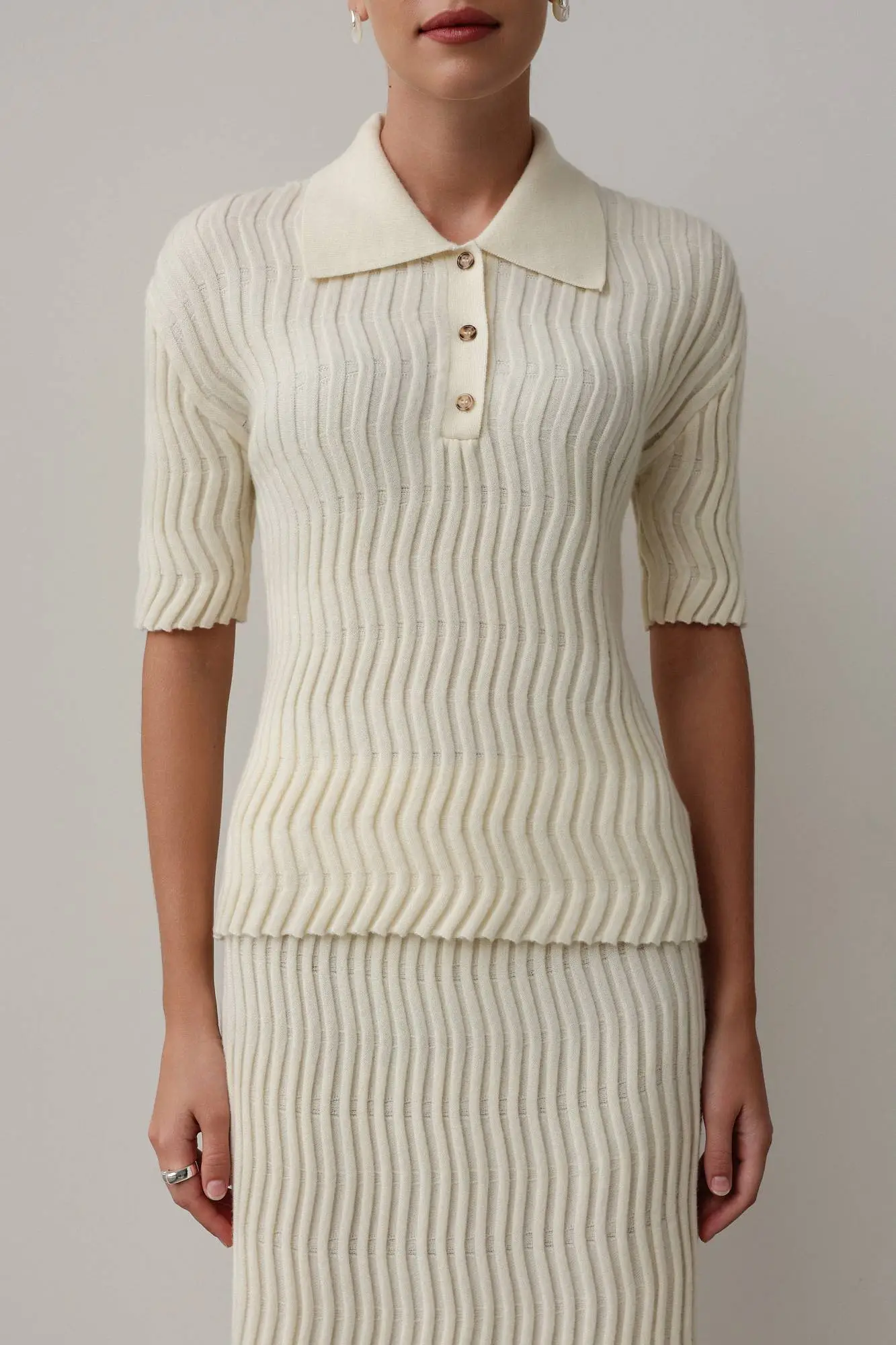 Топ (M (44RU), молочный). Избражение № 2